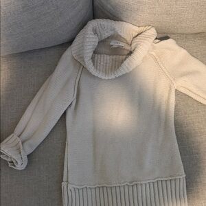 LOFT Soft Cream Turtleneck Sweater